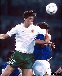 Quinn makes an impression at Italia 90