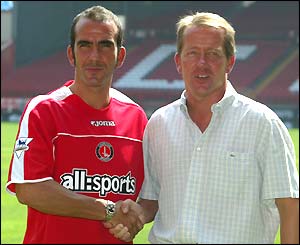 Former West Ham star Paulo Di Canio signs for Charlton