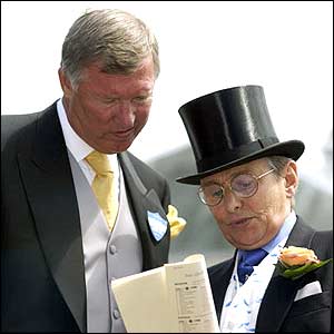 Sir Alex Ferguson and Willie Carson