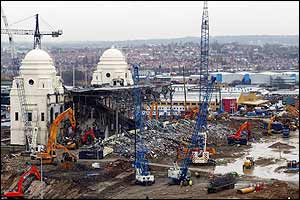 Only the twin towers are left by January 2003