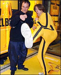 Jonathan Ross (right) with Tarantino