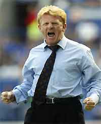 Gordon Strachan celebrates 