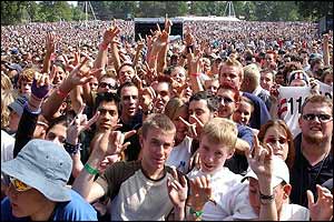 Fans at the Chelmsford gig in Essex