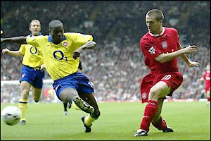 Michael Owen's shots at goal are uncharacteristically off-target