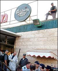 Israeli security forces at the scene