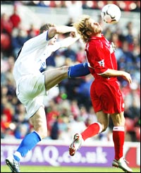 Huth was disappointing whilst Mendieta inspiring