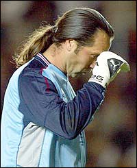 England goalkeeper David Seaman 