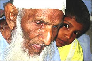 With great-great grandson