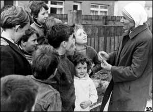 Mother Teresa in Belfast