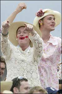 Fans enjoy the third day at Headingley