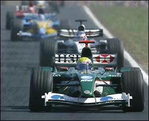 Webber does well to bring the Jaguar home in sixth