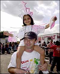 Seven-year-old Elisha Lundin and her dad Stuart