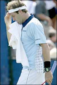Frustration for Greg Rusedski