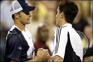 Andy Roddick and Tim Henman