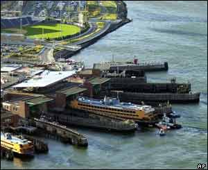 Fery at St George's Terminal, SI