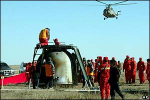 Examining the re-entry capsule