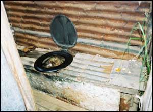 Cikizwa's outside toilet