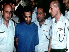 Yigal Amir arrested after the shooting