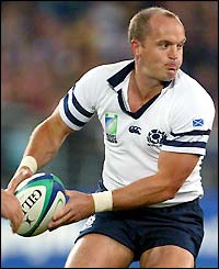 Scotland's Gregor Townsend in action against France