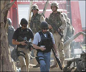 US Army special forces arrive on the scene to begin investigation