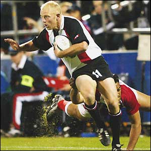 Canadian wing Winston Stanley in action