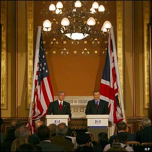 The press conference was held at the Foreign Office
