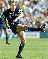 Chris Paterson slots over a penalty