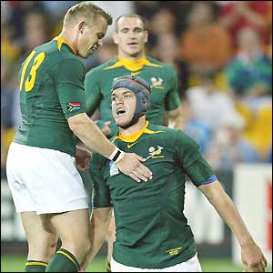South Africa's number eight Juan Smith scored a fourth try