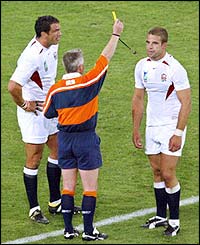 Joe Worsley is sin-binned