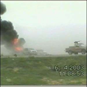 BBC footage of a friendly fire incident in Iraq