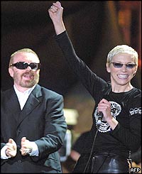 Eurythmics' Dave Stewart and Annie Lennox
