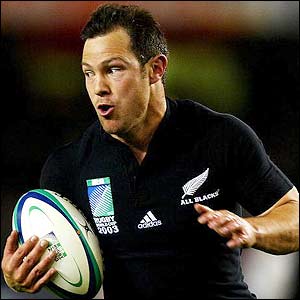 Leon MacDonald goes through to score the only try of the first half