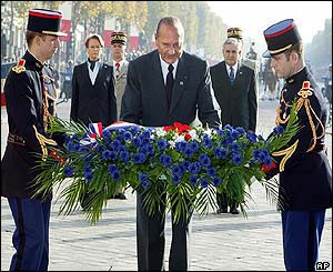 French President Jacques Chirac