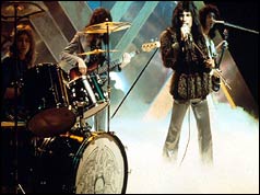 Queen performing on the BBC's Top of the Pops