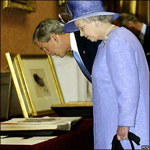 The Queen and George Bush