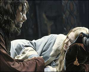 Miranda Otto and Viggo Mortensen in Return Of The King