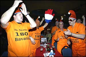 Dutch fans add colour to proceedings