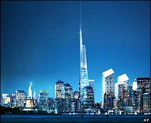 Artist's impression of Freedom Tower