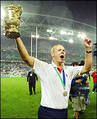 Woodward becomes the first man to lead an England team to major success since 1966