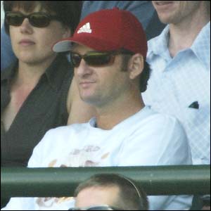 Steve Waugh's twin brother Mark is amongst the interested spectators in Sydney