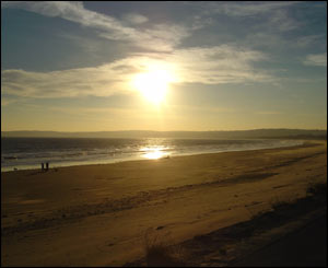 Photo of Swansea bay, taken by Ian Leonard from Gwaun-Cae-Gurwen