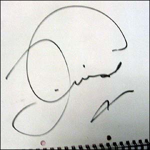 Tom Cruise's autograph