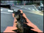 Huge crack in road following Kobe earthquake
