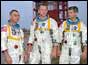 L-R Gus Grissom, Ed White and Roger Chaffee
