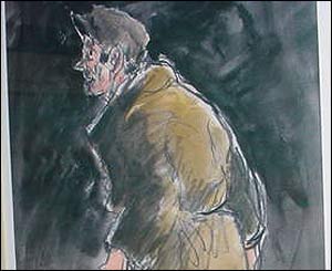 A reproduction of Ifan Jones by Sir Kyffin