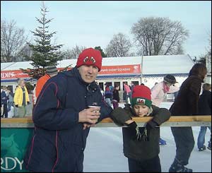 John Parry sent this shot of himself and his son Matthew enjoying Cardiff's Winter Wonderland 