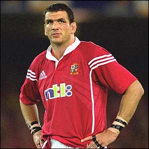 Martin Johnson shows his disappointment after the Lions are beaten by Australia