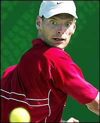 16th seed Sjeng Schalken shows typical determination