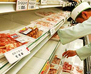 Japanese shop shelves