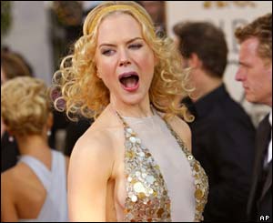 Nicole Kidman was in joyous mood as she arrived on the red carpet.